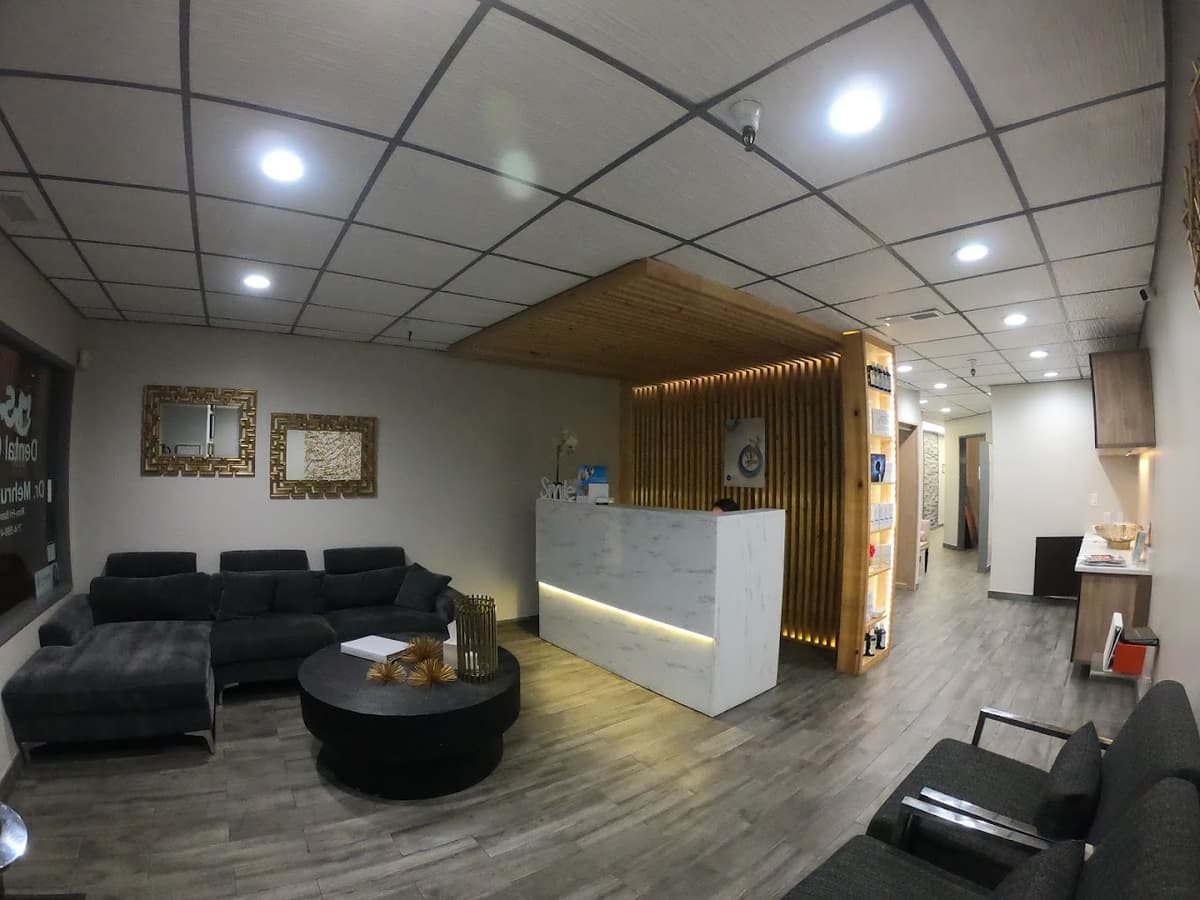 MySmile Dental Care lobby with comfortable seating and modern reception desk